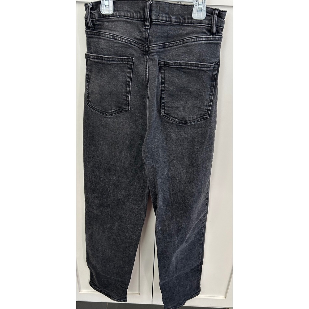 ARDENE Baggy High Rise Jeans Black Wash Denim Comfort Fit‎ Size 7 - Picture 2 of 3